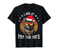 Diseño navideño I Do It For The Ho'S Cat Divertido Camiseta