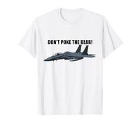 Diseño Never Poke The Bear Fighter Jet para fanáticos de Estados Unidos Camiseta