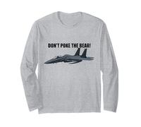 Diseño Never Poke The Bear Fighter Jet para fanáticos de Estados Unidos Manga Larga
