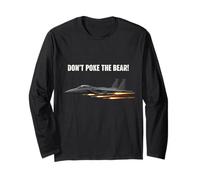 Diseño Never Poke The Bear Fighter Jet para fanáticos de Estados Unidos Manga Larga