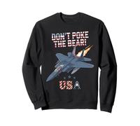 Diseño Never Poke The Bear Fighter Jet para fanáticos de Estados Unidos Sudadera
