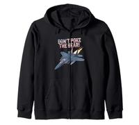 Diseño Never Poke The Bear Fighter Jet para fanáticos de Estados Unidos Sudadera con Capucha