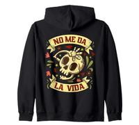Diseño No Me Da La Vida Esqueleto Humor Día de la Madre 2026 Sudadera con Capucha