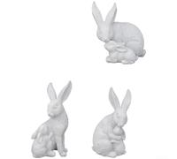 Diseño nórdico del ornamento del conejo de la resina compacta para el estante de la mesa del espacio de la vivienda del apartamento o del gabinete Uso