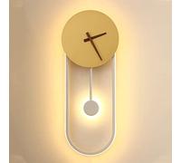 Diseño nórdico Lámpara de Pared Art Deco Reloj Led Mural Donce Industrial Loft Corredor Escaleras de Pasillo de la Pared Luces de Sala de Estar (Color: C 光源 Color de la Fuente de luz: Blanco frío)