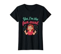 Diseño novedoso de Confeti Yes I'm The Fun Aunt Camiseta