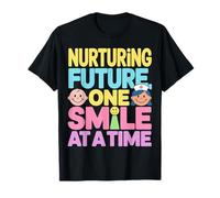 Diseño Nurturing Future One Smile - Nurse Baby Camiseta