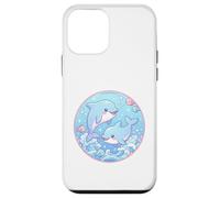Diseño oceánico de Anime Super Cute Dolphins Friends Carcasa para iPhone 12 Mini
