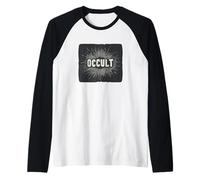 Diseño oculto místico para un toque mágico Camiseta Manga Raglan