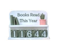Diseño óptico ajustable para contador de lectura, decoración para estética armoniosa y progreso manual, progreso de lectura actualizado
