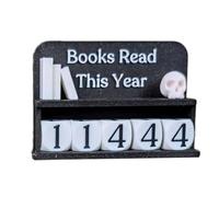 Diseño óptico ajustable para contador de lectura, decoración para estética armoniosa y progreso manual, progreso de lectura actualizado