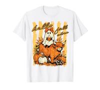 Diseño otoñal de Hello Fall Vibes Ghost Highland, Vaca y Calabaza Camiseta