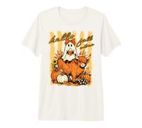 Diseño otoñal de Hello Fall Vibes Ghost Highland, Vaca y Calabaza Camiseta Premium