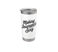 Diseño para Agente de Seguros - Estilo y Humor Vaso térmico de acero inoxidable de doble pared