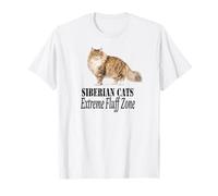 Diseño para dueños de Gatos Siberian Cats Extreme Fluff Zone Camiseta