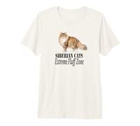 Diseño para dueños de Gatos Siberian Cats Extreme Fluff Zone Camiseta Premium