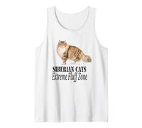 Diseño para dueños de Gatos Siberian Cats Extreme Fluff Zone Camiseta sin Mangas