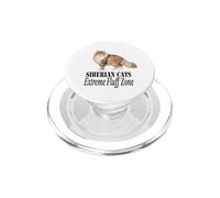 Diseño para dueños de Gatos Siberian Cats Extreme Fluff Zone PopSockets PopGrip para MagSafe