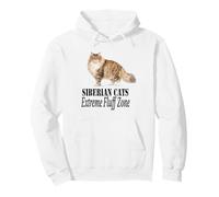 Diseño para dueños de Gatos Siberian Cats Extreme Fluff Zone Sudadera con Capucha