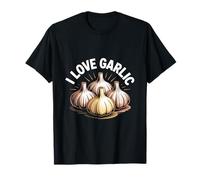 Diseño para entusiastas culinarios I Love Garlic Camiseta
