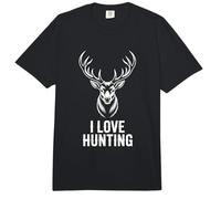 Diseño para entusiastas de Cuernos de Caza I Love Hunting Comfort Colors Adult Heavyweight T-Shirt