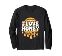 Diseño para entusiastas de la apicultura I Love Honey Manga Larga