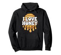 Diseño para entusiastas de la apicultura I Love Honey Sudadera con Capucha