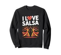Diseño para entusiastas de la danza de salsa I Love Sudadera