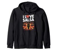 Diseño para entusiastas de la danza de salsa I Love Sudadera con Capucha