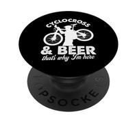 Diseño para entusiastas del ciclocross y la Cerveza PopSockets PopGrip Adhesivo