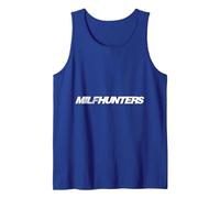 Diseño para los Amantes de los Coches y Milf: milfhunter o speedhunter Camiseta sin Mangas, Hombre, Azul Real, S