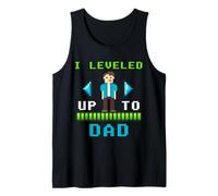 Diseño para Subir de Nivel con el diseño de «I Leved Up To Dad» para Jugadores Retro Camiseta sin Mangas