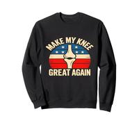 Diseño patriótico Make My Knee Great Again Sudadera