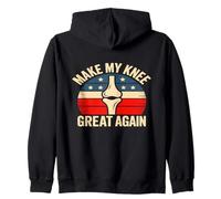 Diseño patriótico Make My Knee Great Again Sudadera con Capucha