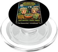 Diseño Película Horror Retro con Palomitas Monstruo Drive-In PopSockets PopGrip para MagSafe