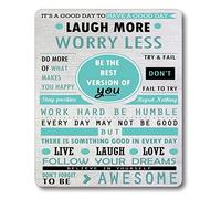 Diseño Personalizado, Citas Inspiradoras Ríe Más, Preocúpate Menos, No Olvides Ser Increíble. Alfombrilla para Ratón Antipolvere Alfombrilla De Ratón Antideslizante Alfombrillas De Mouse 25X30Cm