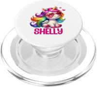 Diseño Personalizado con Nombre de Unicornio Shelly PopSockets PopGrip para MagSafe