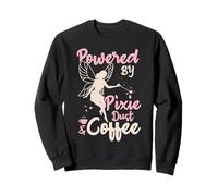 Diseño Pixie Dust and Coffee para Mujer Sudadera