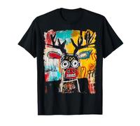 Diseño pop art de animales con grafitis para hombre con un ciervo Camiseta
