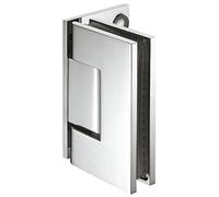 Diseño Puerta de Cristal Herraje para puertas de cristal y duchas banda para puerta de ducha latón baño de bisagra para puerta, cromado pulido, Vidrio de Puerta de Cristal de banda