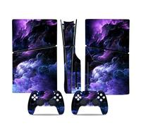 Diseño Remoto Consola para PS5 Slim Skin Disc Edition & para PS5 Slim Skin Digital Edition Consola Mando Cubierta Vinilo Fundas Compatible Resistente Arañazos 65186 Regalo Envolturas Pieles (Size : D