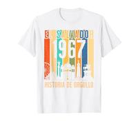 Diseño Retro 1967: Un Homenaje a Mis Raíces Salvadoreñas Camiseta, Hombre, Blanco, S