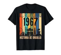 Diseño Retro 1967: Un Homenaje a Mis Raíces Salvadoreñas Camiseta, Hombre, Negro, 5XL