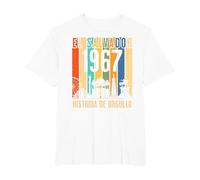 Diseño Retro 1967: Un Homenaje a Mis Raíces Salvadoreñas Camiseta, Hombre Tallas Grandes, Blanco, 3X Alto
