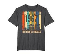 Diseño Retro 1967: Un Homenaje a Mis Raíces Salvadoreñas Camiseta, Hombre Tallas Grandes, Jaspeado Oscuro, 5X Alto