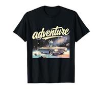 Diseño Retro de Aventura de Coche Camiseta