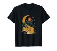 Diseño retro de aventura nocturna de caravana y bosque Camiseta