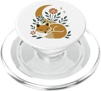 Diseño retro de aventura nocturna de caravana y bosque PopSockets PopGrip para MagSafe