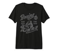 Diseño Retro de Boxeo MMA USA Vintage Estilo Envejecido Camiseta Premium