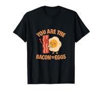 Diseño Retro de cafetería You Are The Bacon To My Eggs Camiseta